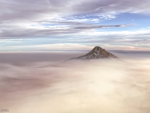 8415 Mt. Hood, Portland, OR in the clouds