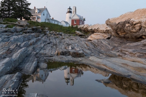 6017 Pemaquid Lighthouse and Pool Reflection