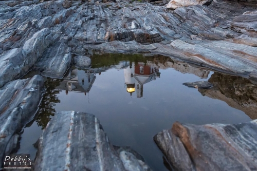 6018 Pemaquid Lighthouse Reflecting Pool