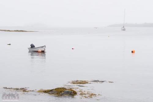 6007 Harpswell Boats, Ocean, Fog